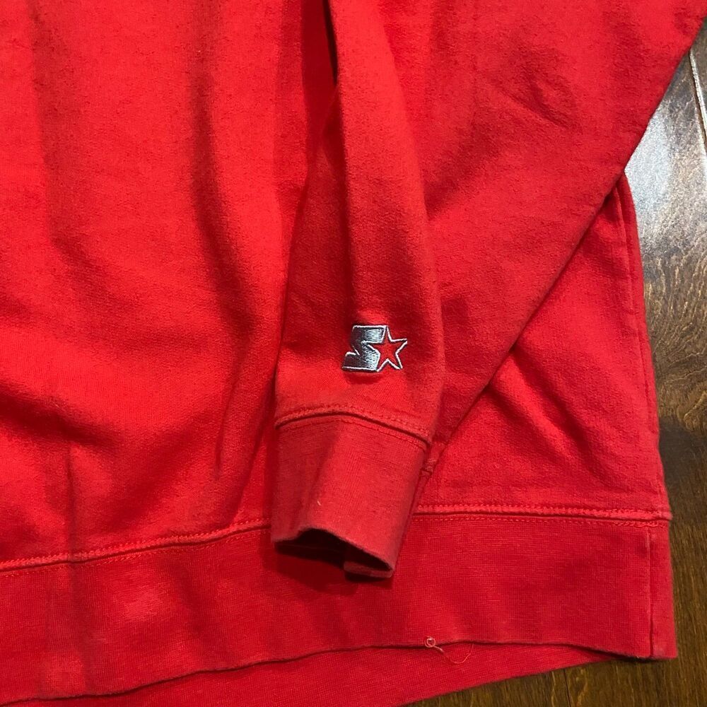 Starter Vintage 90s NCAA Ohio State Football Crewneck Sweatshirt Red Men's XL - Picture 5 of 9